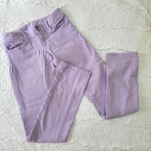 Lilly Pulitzer Worth Straight Jeans 4 EUC Light Purple Lilac Stretch  PERFECT!!!